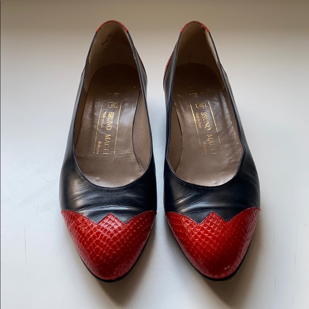 Bruno Magli Color-Block Sneak Pointed Toe Shoes - image 1